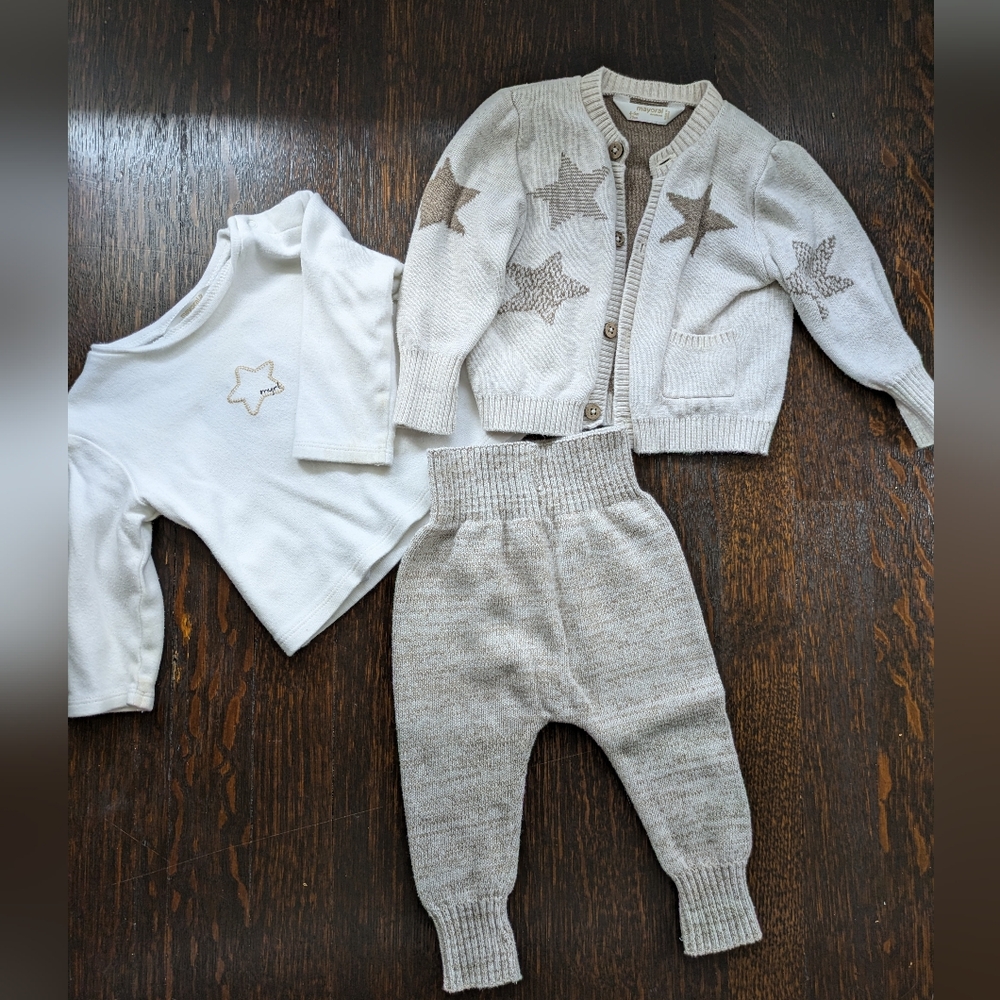 Mayoral Cardigan and Sweater Pants Set